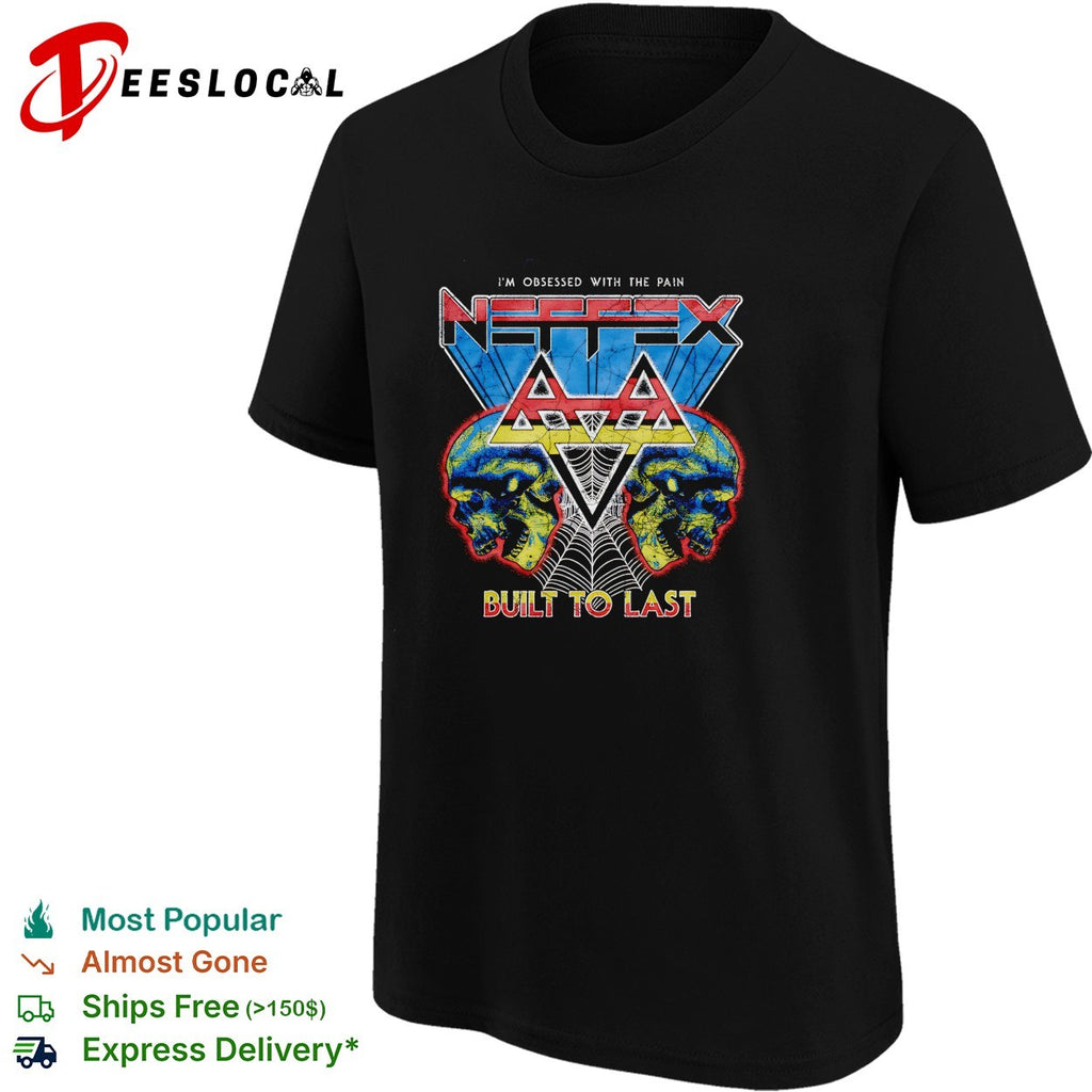 Neffex built to last I’m obsessed with the pain skulls spiderweb shirt