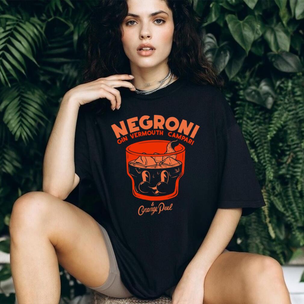 Negroni Cocktail Gin Vermouth Campari Drink Lover T Shirt