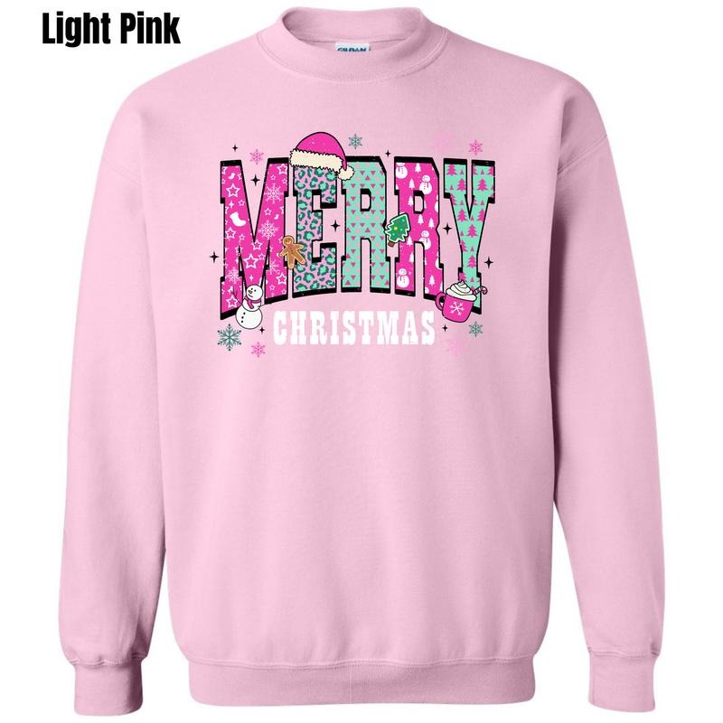 Neon Fun Merry Christmas Sweatshirt 'BFNLB' T-Shirts, Hoodie | PodTeesHub.com