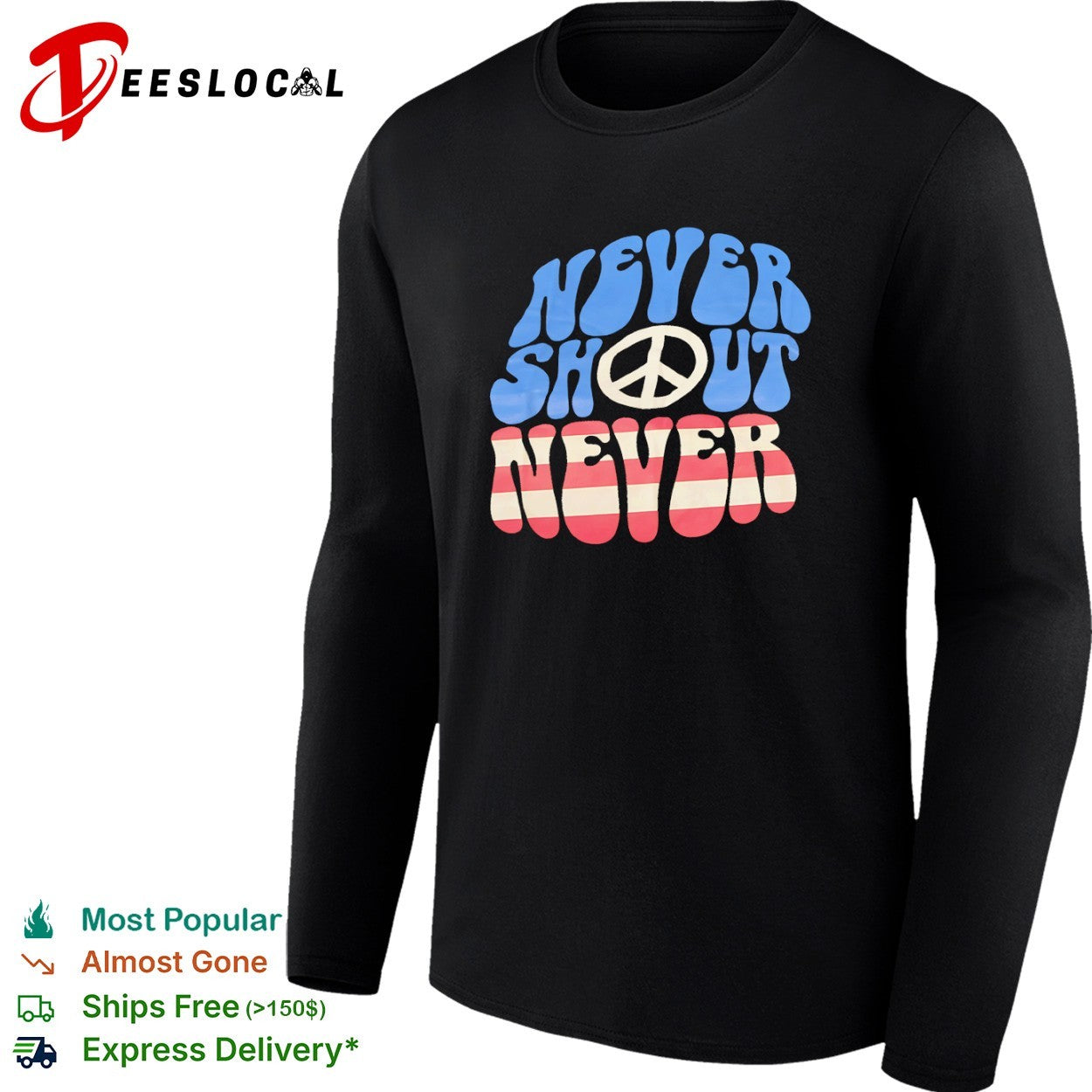 Never Shout Never Peace shirt