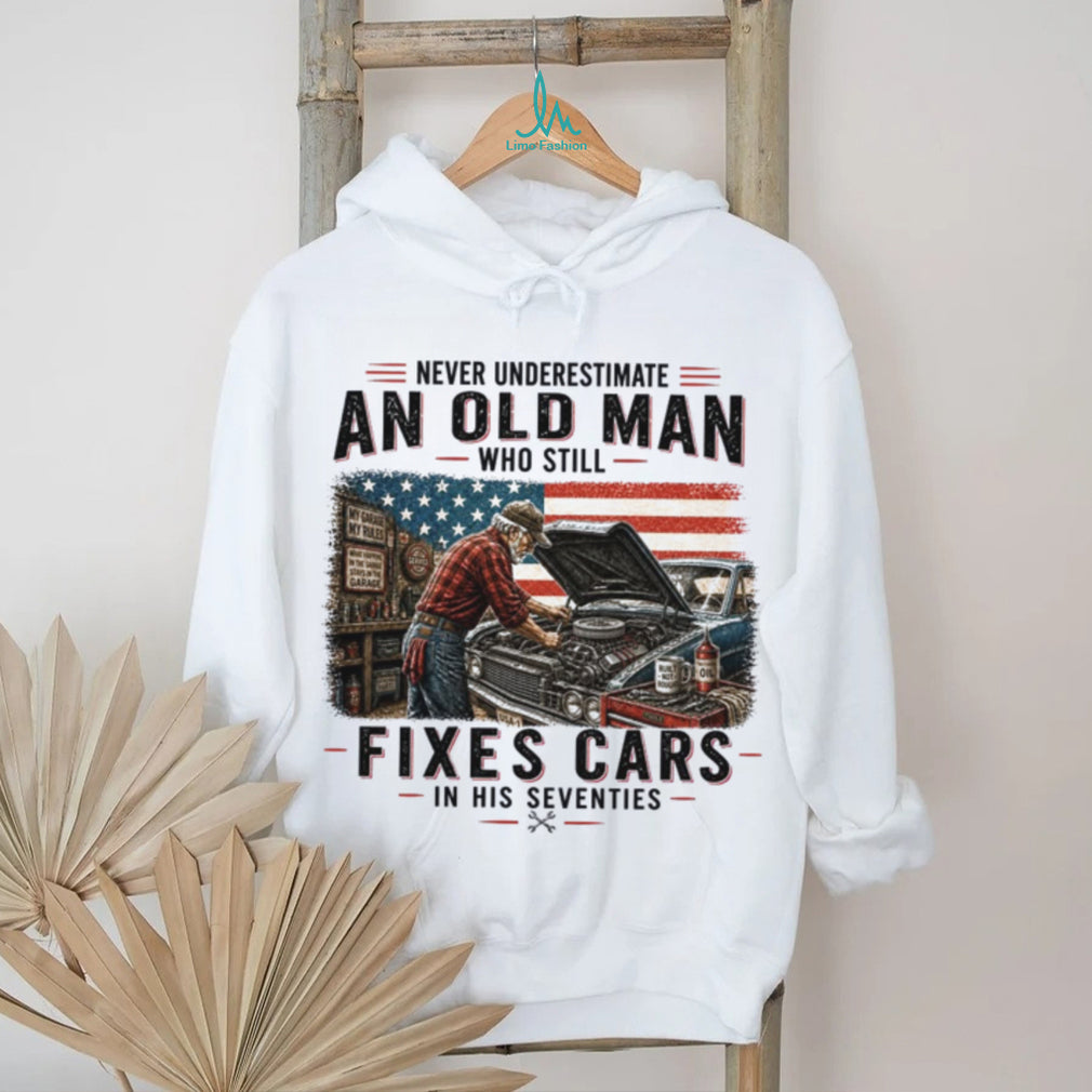 Never Underestimate An Old Man Who Loves Fishing In His Sixties Shirt