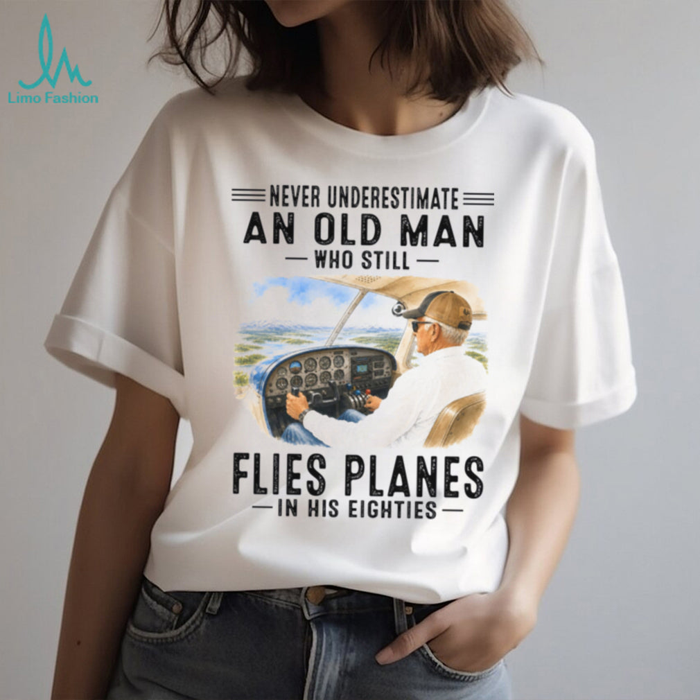 Never Underestimate An Old Man Who Still Plays Billiards Eighties Shirt