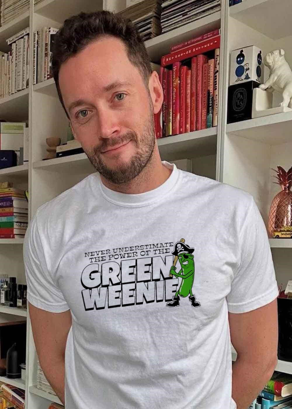 Never Underestimate the Power of the Green Weenie Pirate Pickle T-Shirt
