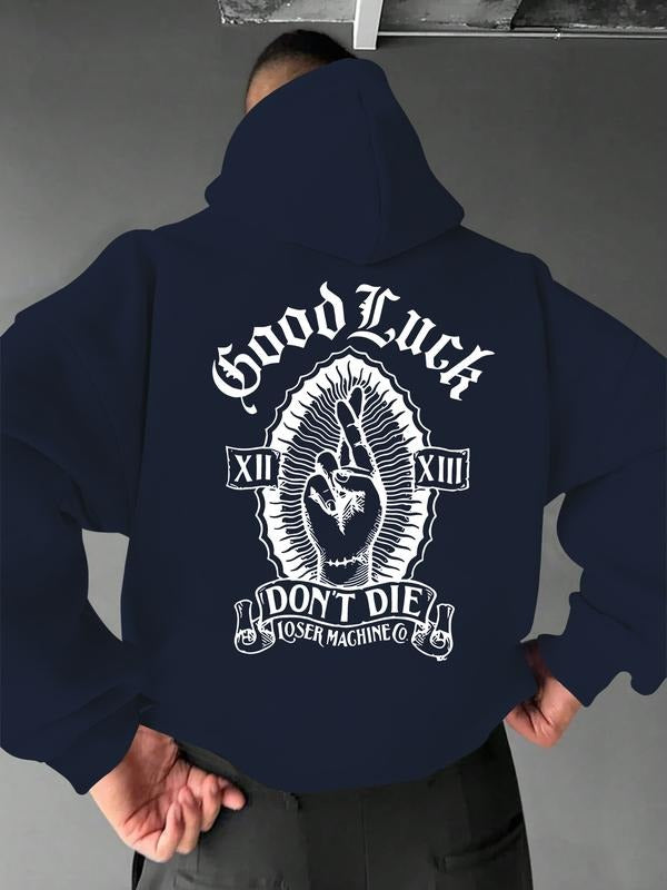 New "God, Don't Die" letter skull pattern print hooded sweatshirt, spring, autumn and winter trendy brand comfortable...