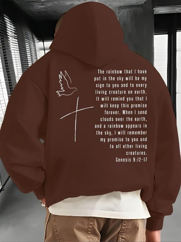 New "Jesus Bird" monogram printed hooded sweatshirt, spring, autumn and winter trendy brand comfort hoodie sweatshirt...