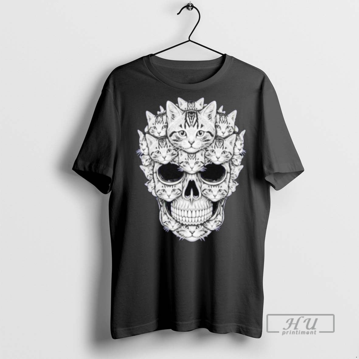 New A Skull But Its Cats Kitty Skeleton Halloween Cat Skull Tee Shirts Sweatshirt Hoodies