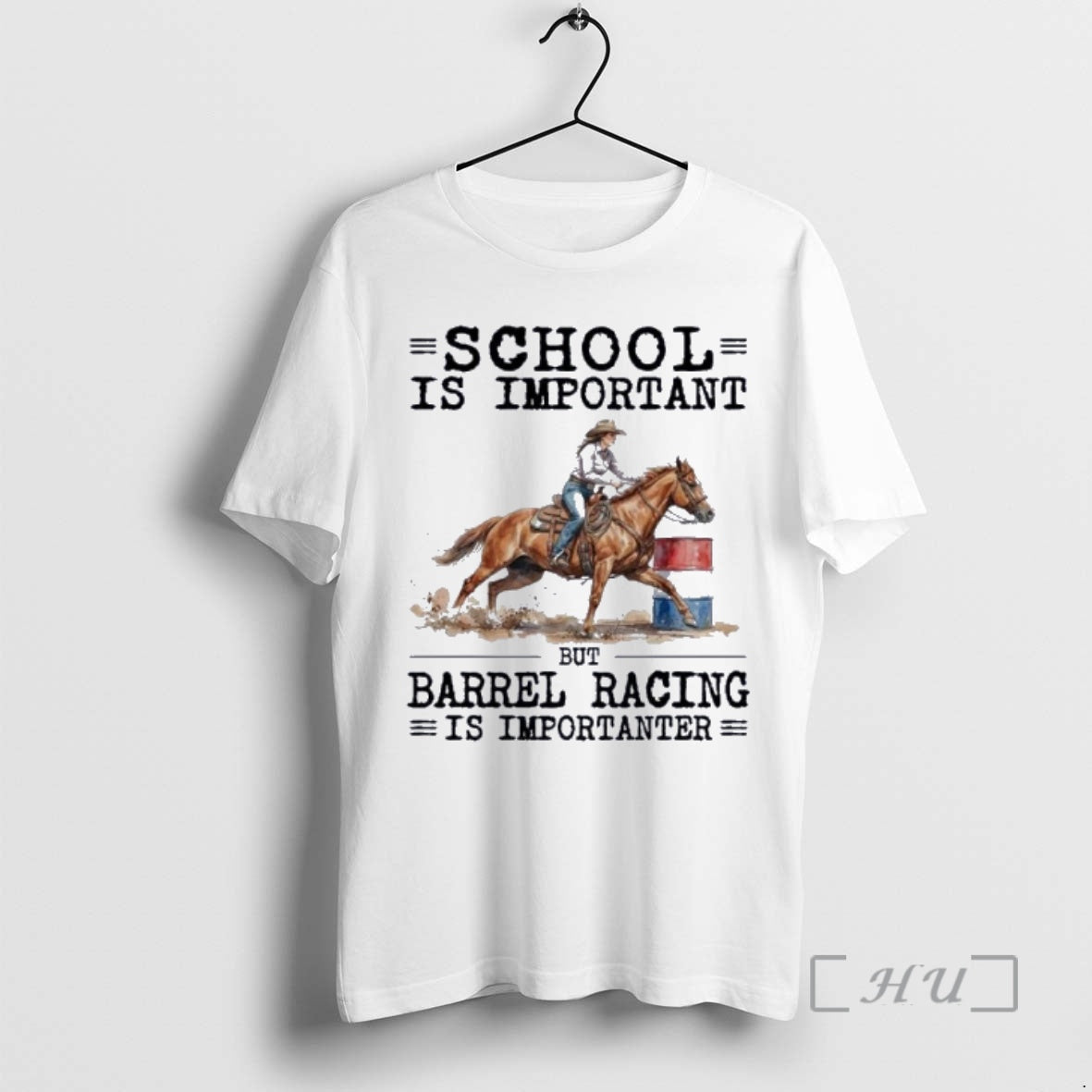 New Barrel Racing School Is Important T-Shirts, Hoodie, Sweatshirt | PodTeesHub.com
