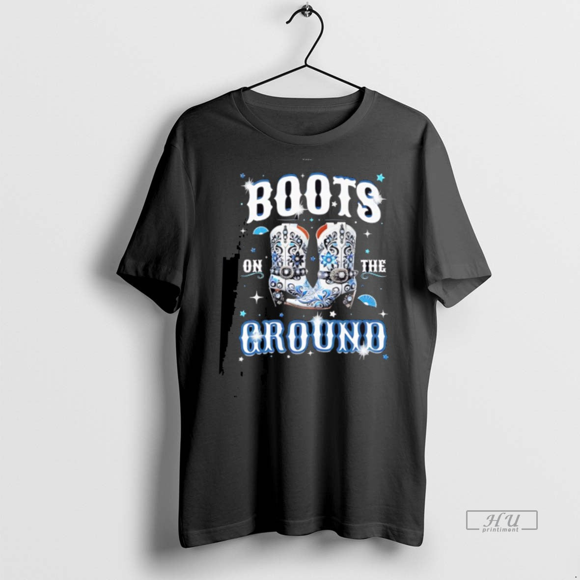 New Boots On The Ground Cowgirl Style Graphic Tee Shirt Sweater