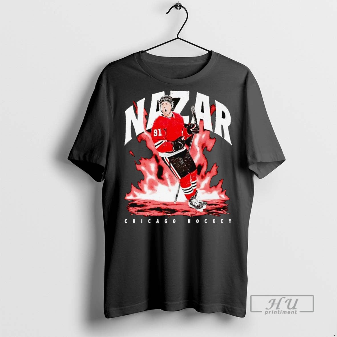 New Frank Nazar Shout Aura Chicago Blackhawks Fire Tee Shirts Sweatshirt Hoodies