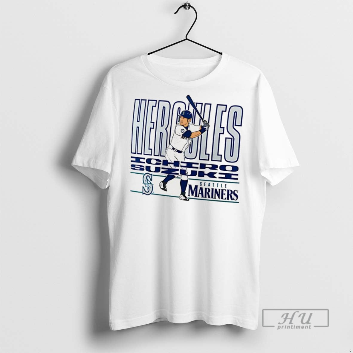 New Ichiro Suzuki Seattle Mariners Baseball Cooperstown Player Graphic Tee Shirts Sweatshirt Hoodies