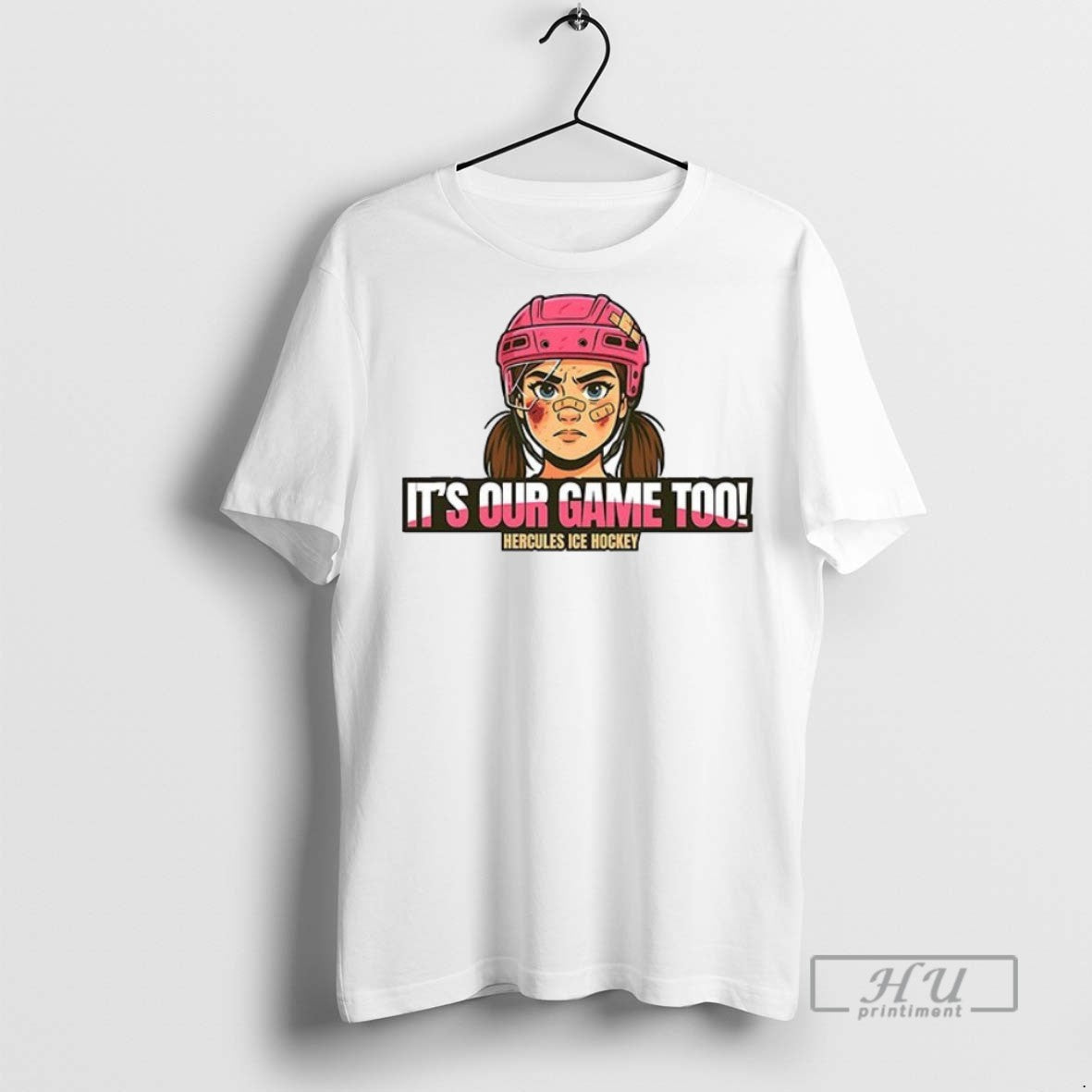 New Its Our Game Too Hercules Ice Hockey Ceramic Ceramic And Classic Dad Cap Tee