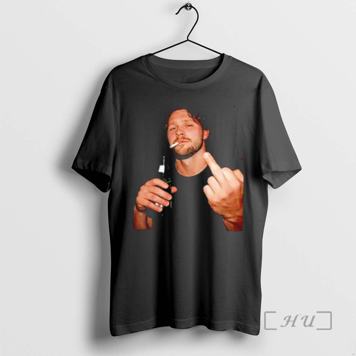 New Josh Alen Middle Finger T-Shirts, Hoodie, Sweatshirt | PodTeesHub.com