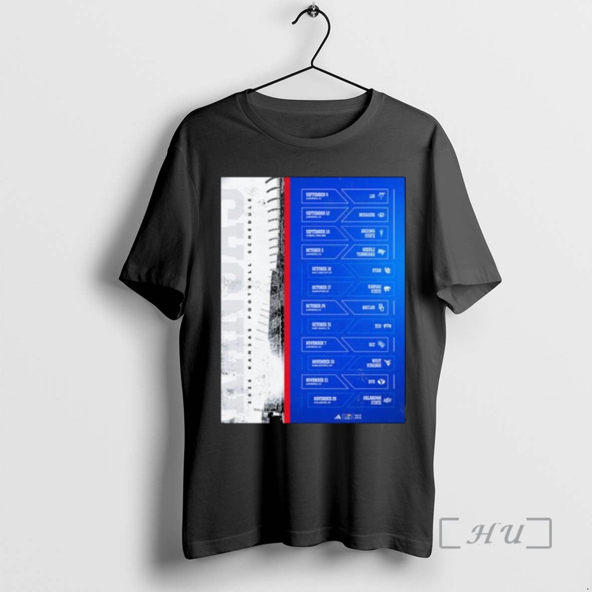 New Kansas Jayhawks Football Football Ncaa Schedule Season 2026 T-Shirts, Hoodie, Sweatshirt | PodTeesHub.com