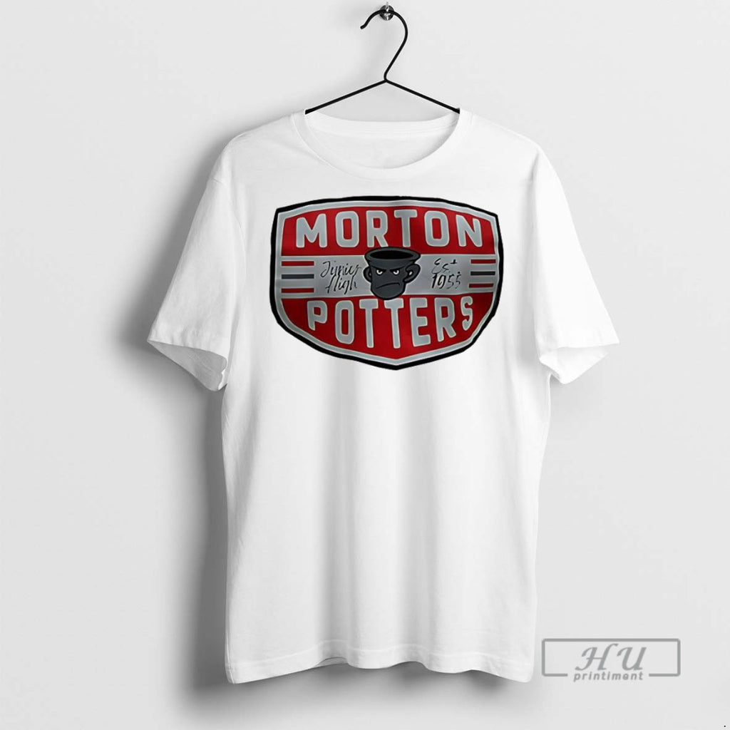 New Morton Potters Junior High Est 1955 Logo Retro Tee Shirts Sweatshirt Hoodies