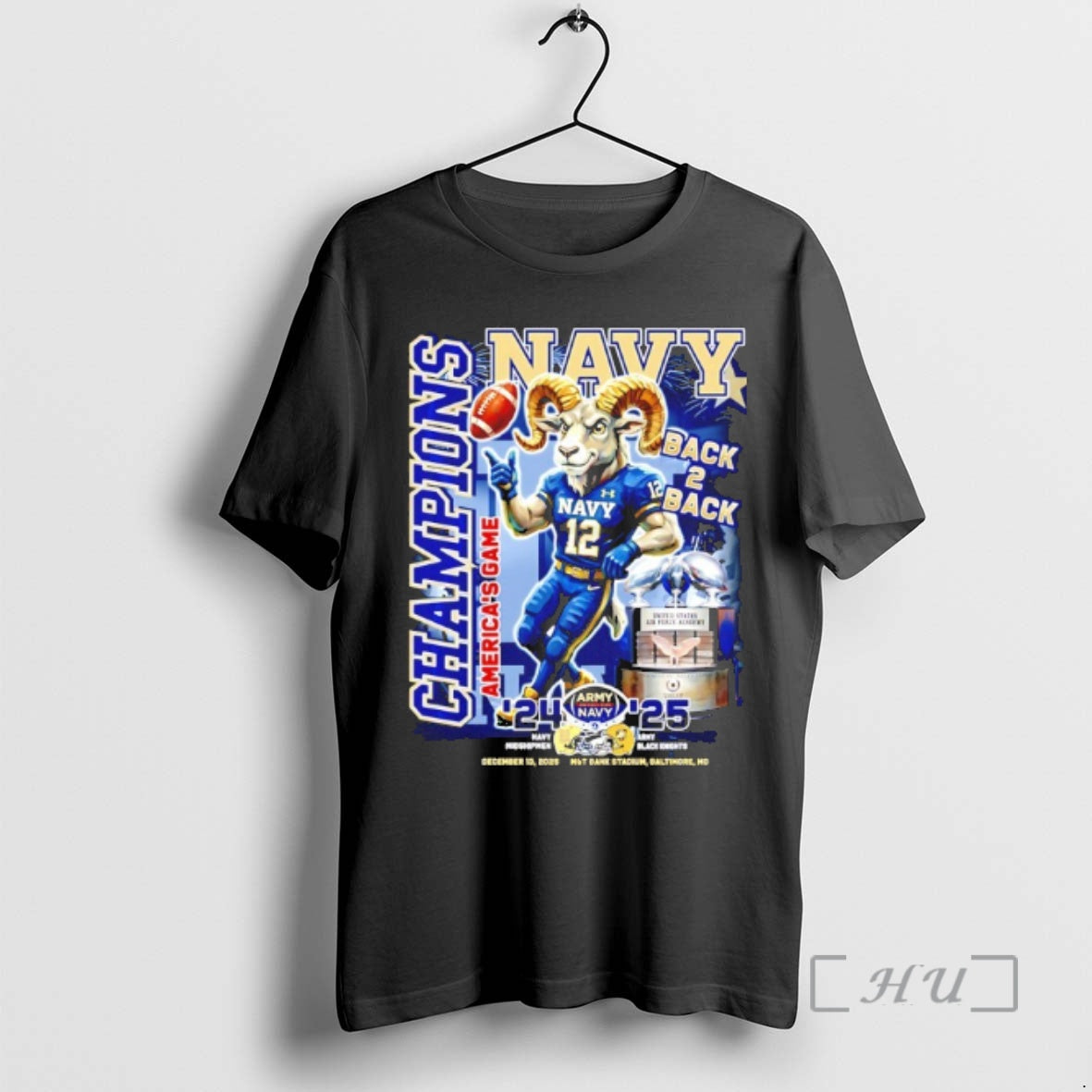New Navy Midshipmen 2025 Americas Game Champions Back To Back 24 25 Premium T Shirts Hoodie, Sweatshirt | PodTeesHub.com