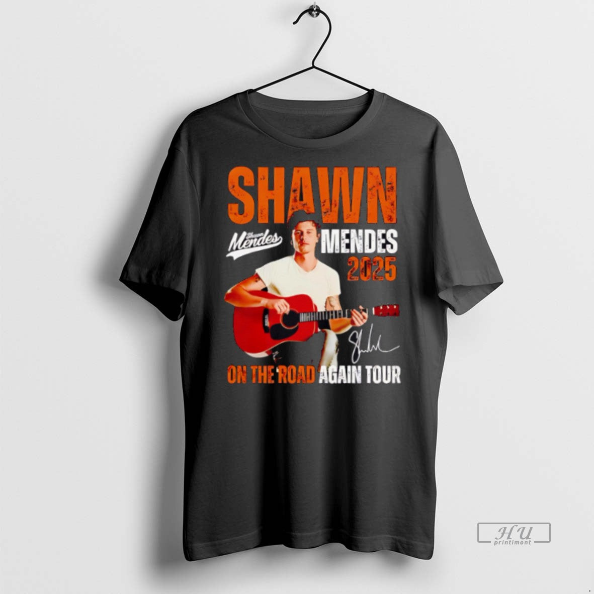 New Shawn Mendes 2025 On The Road Again Tour Signature Graphic Tee Shirt Sweater
