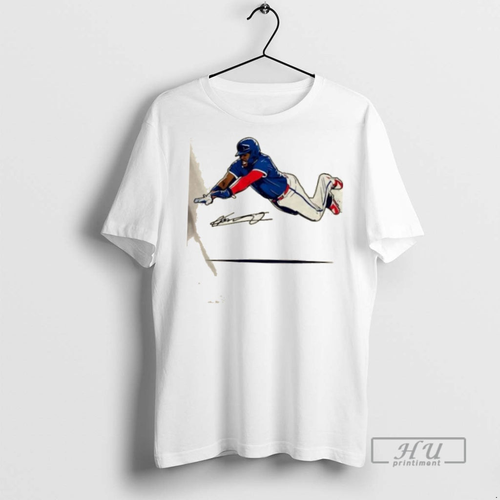 New Toronto Blue Jays Vladimir Guerrero Jr Flying Slide Signature Tee Shirts Sweatshirt Hoodies