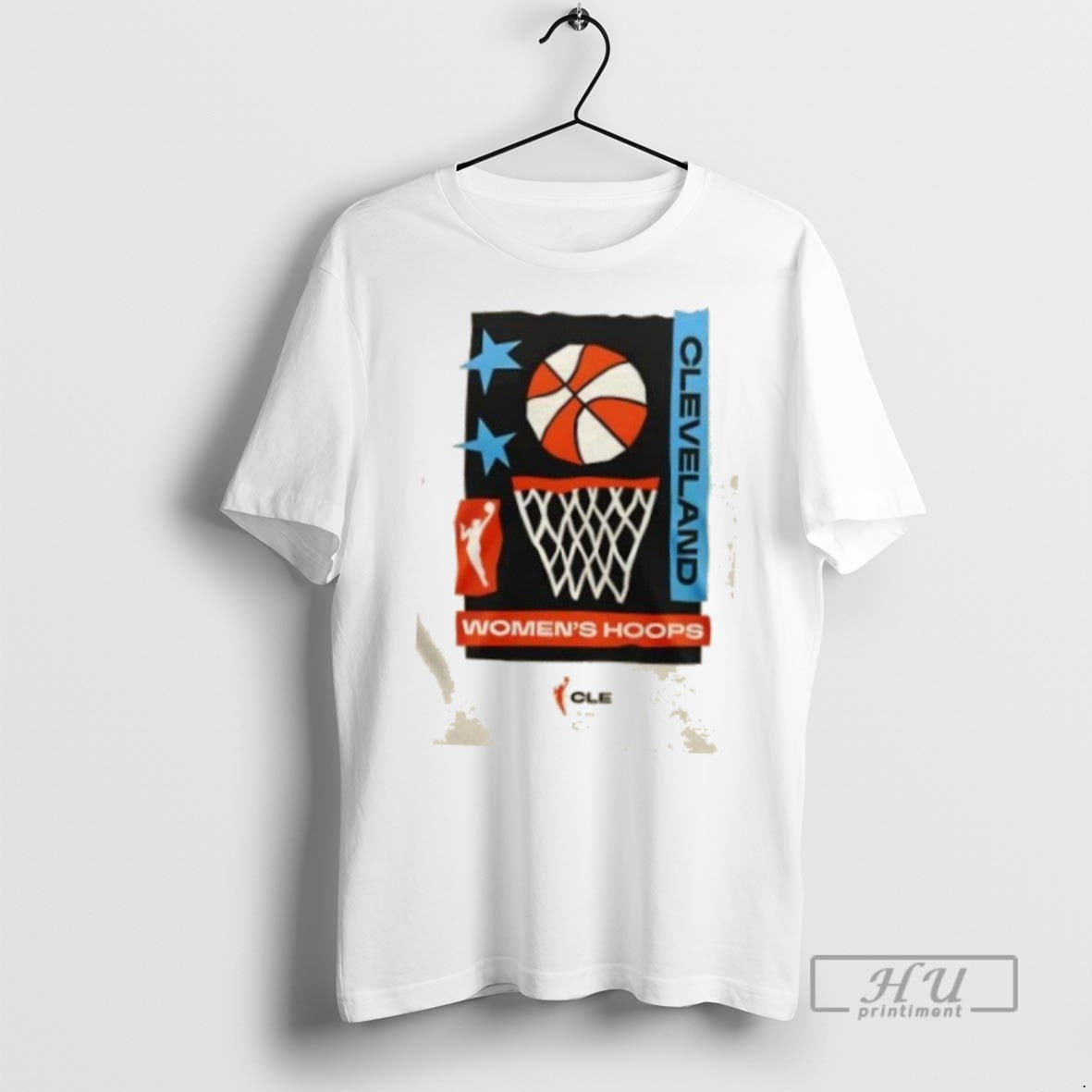 New Wnba Cleveland Womens Hoops 2 Sided Tee Shirts Sweatshirt Hoodies