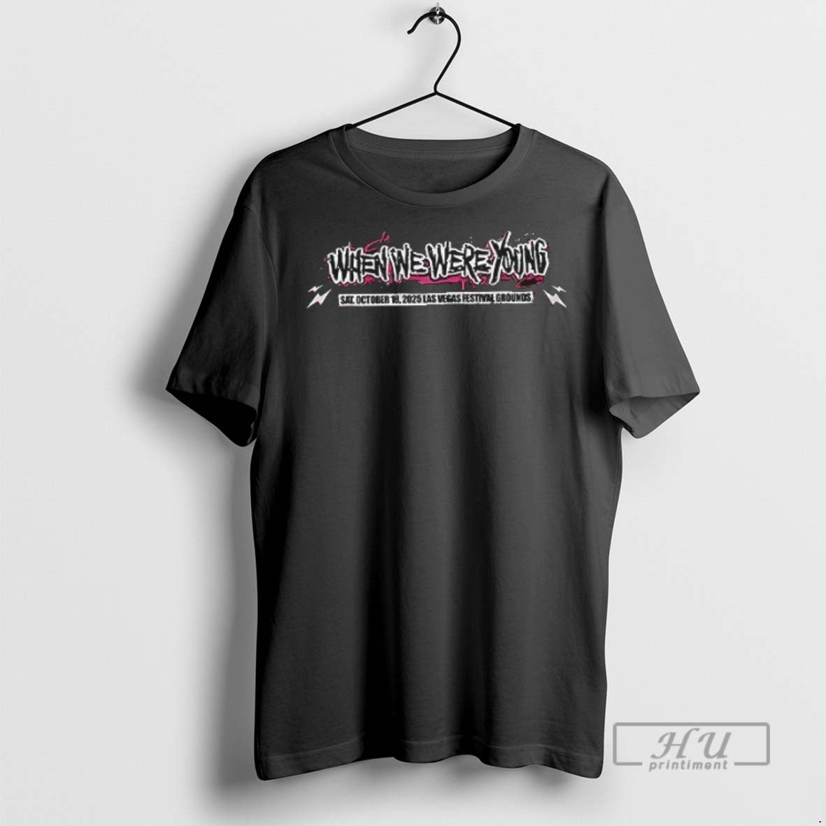 New When We Were Young 2025 Festival Day Las Vegas Lineup Double Sided Tee Shirts
