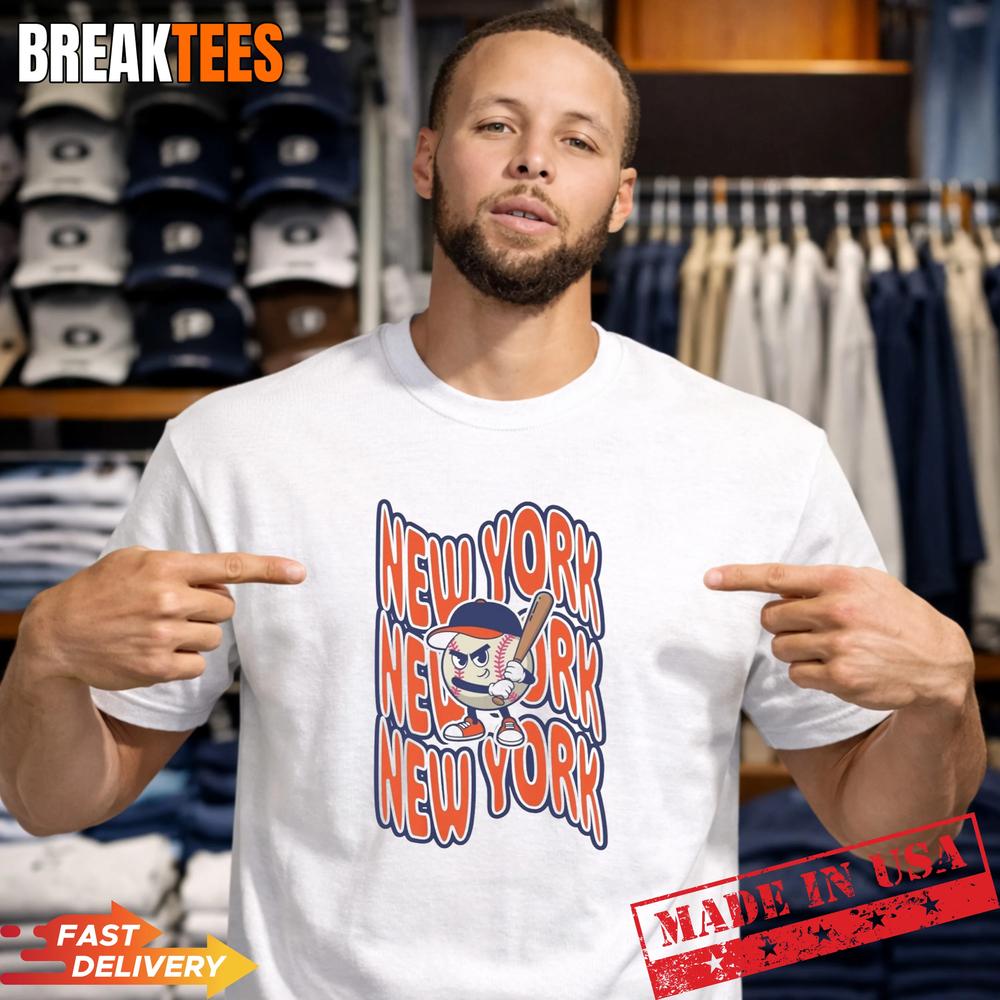 New York Baseball Retro NY Mascot Shirt