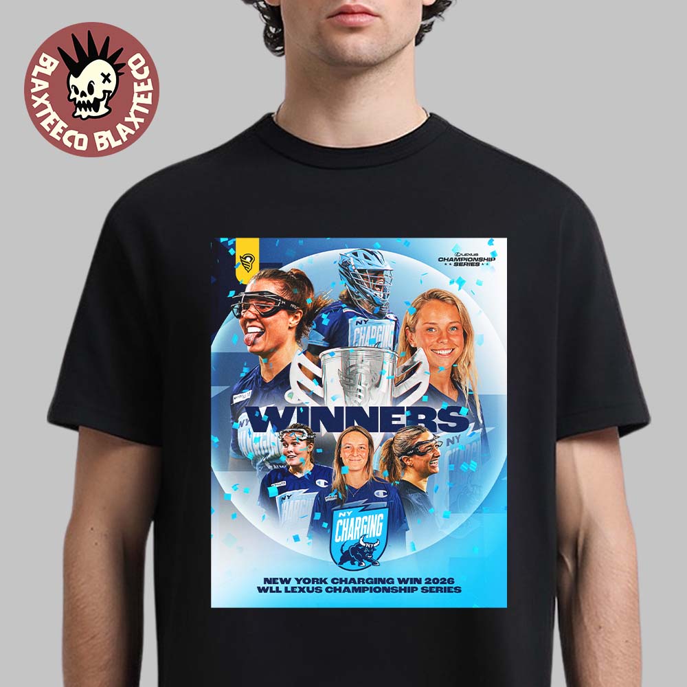 New York Charging Women’s Lacrosse 2026 WLL Lexus Championship Series Winners T-Shirt