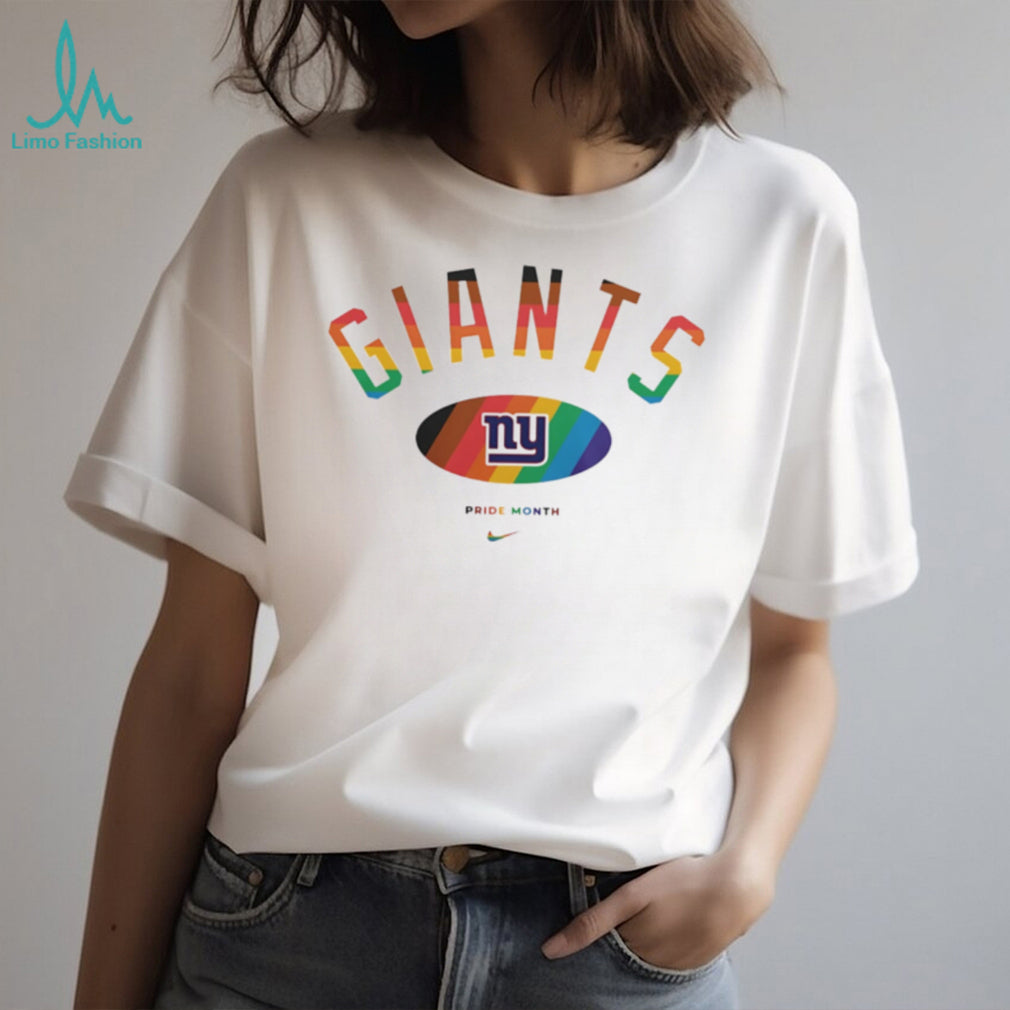 New York Giants Pride Month Rainbow logo shirt