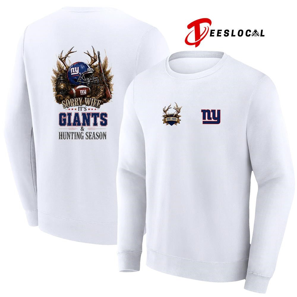 New York Giants sorry wife it’s hunting season deer shirt