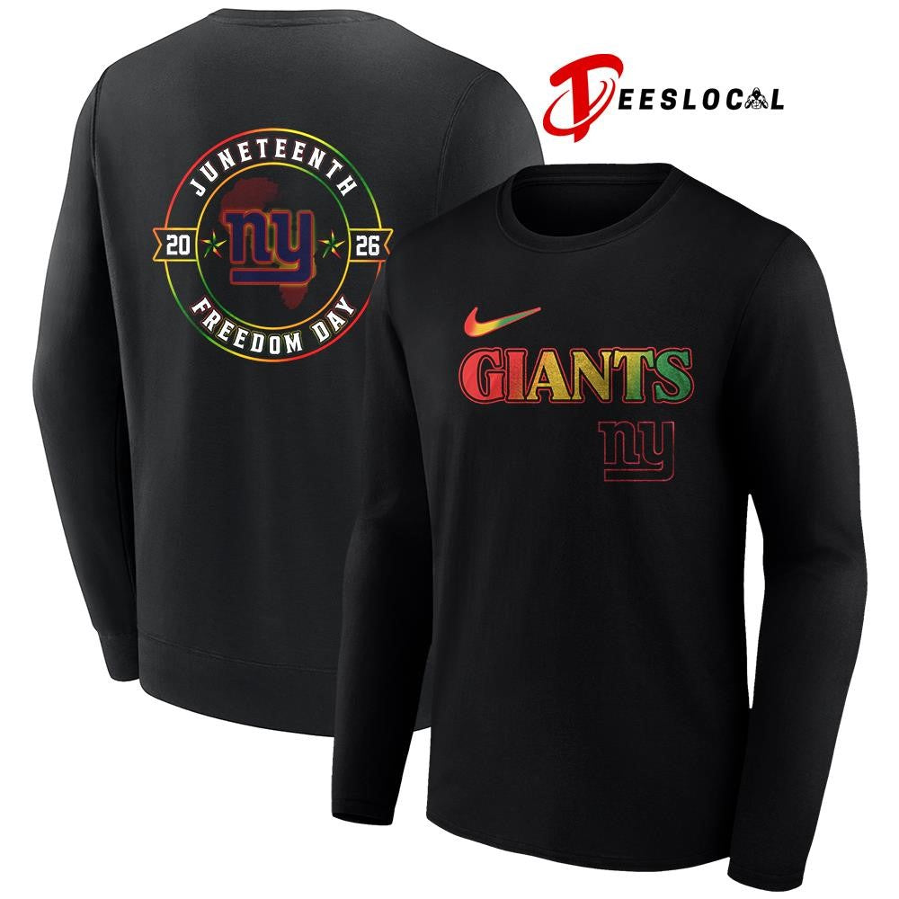 New York Giants x Juneteenth Strong freedom day logo shirt