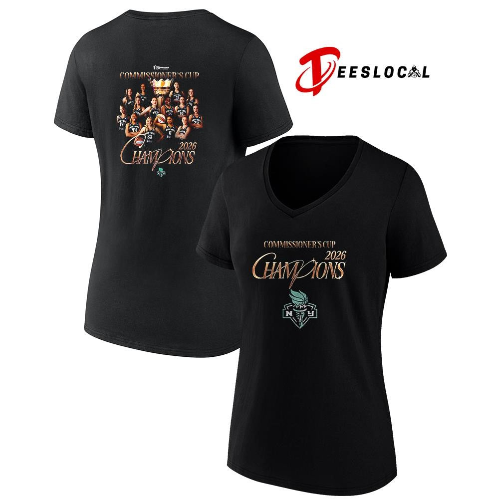 New York Liberty WNBA Champions Commissioner’s cup graphic shirt