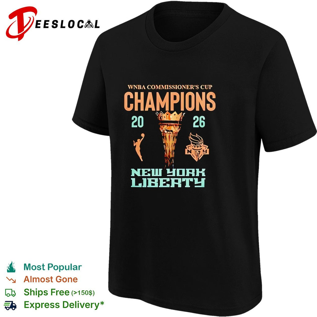 New York Liberty WNBA Commissioner’s Cup champions 2026 shirt