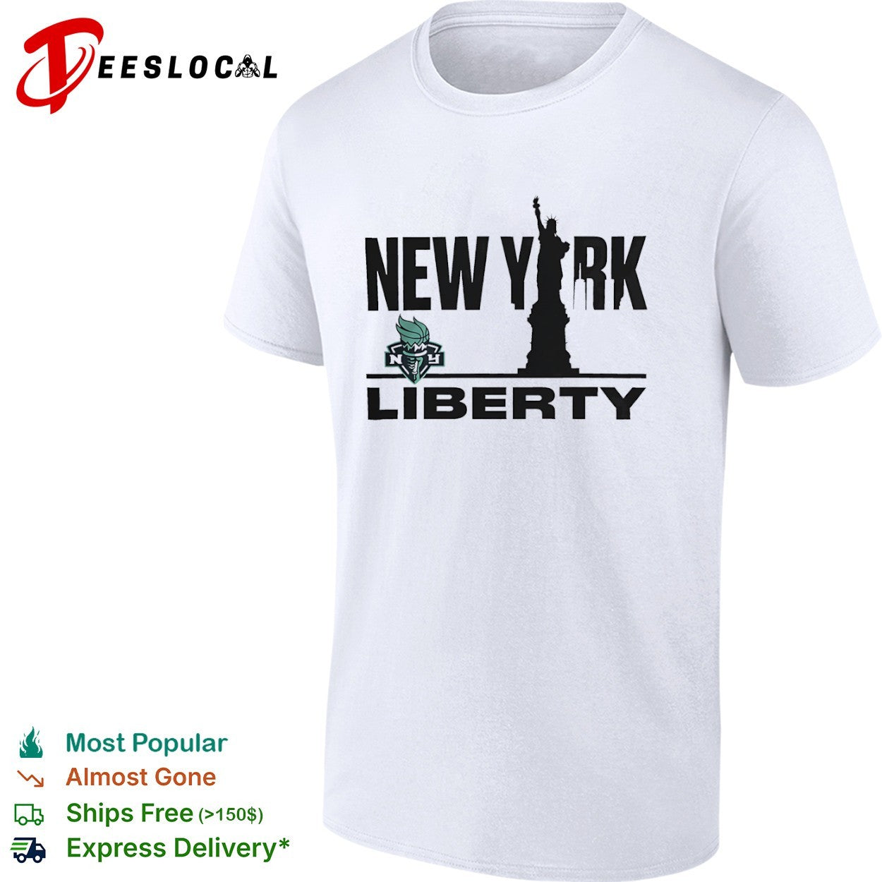 New York Liberty WNBA Statue Of Liberty Skyline shirt