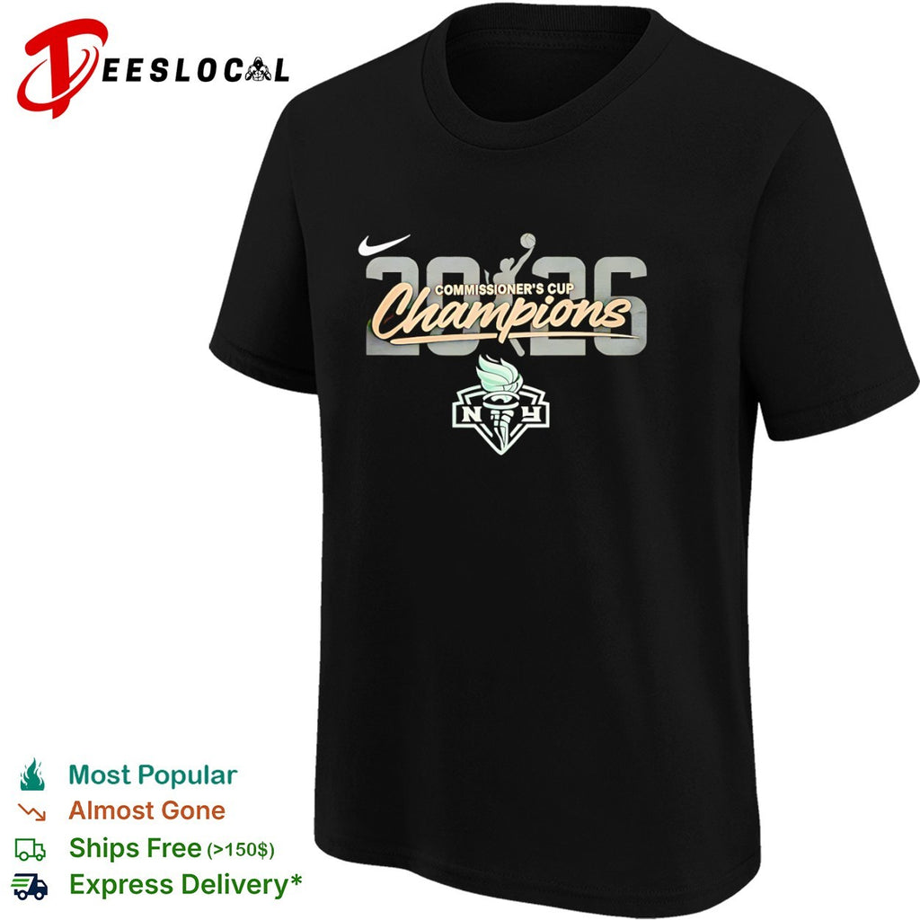 New York Liberty WNBA torch 2026 commissioners cup champions shirt