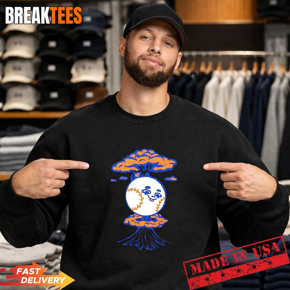 New York Mets Baseball Explosion T-Shirt
