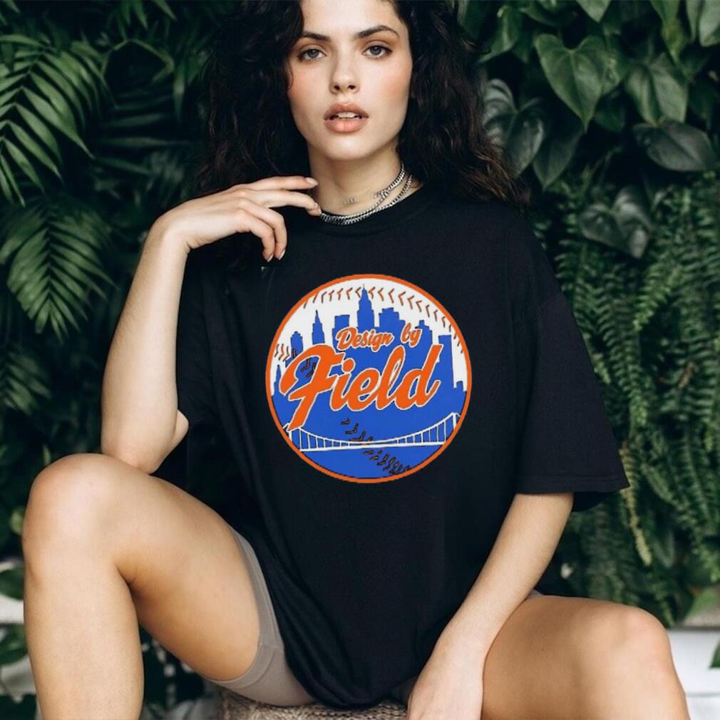 New York Mets design by field baseball logo shirt