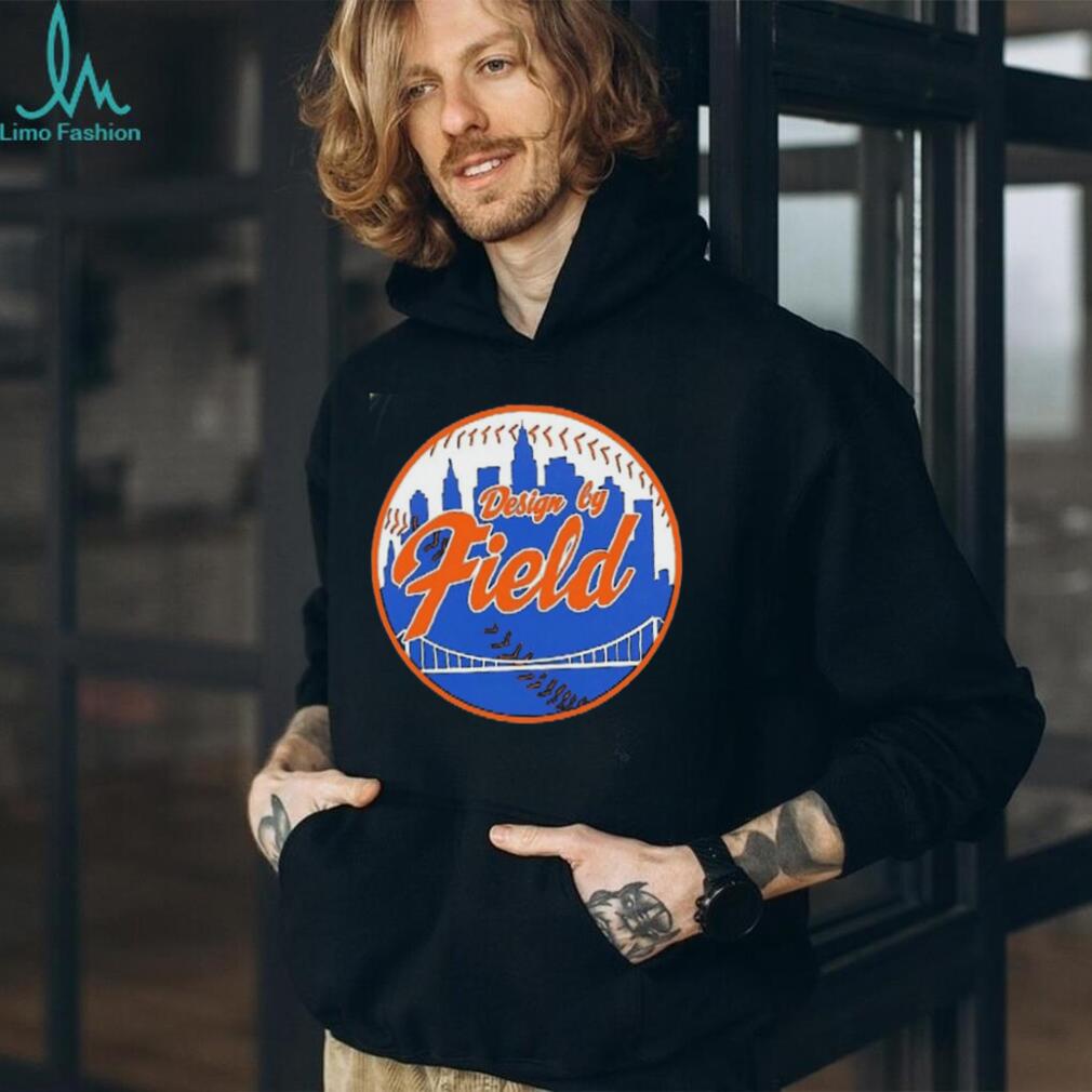 New York Mets design by field baseball logo shirt