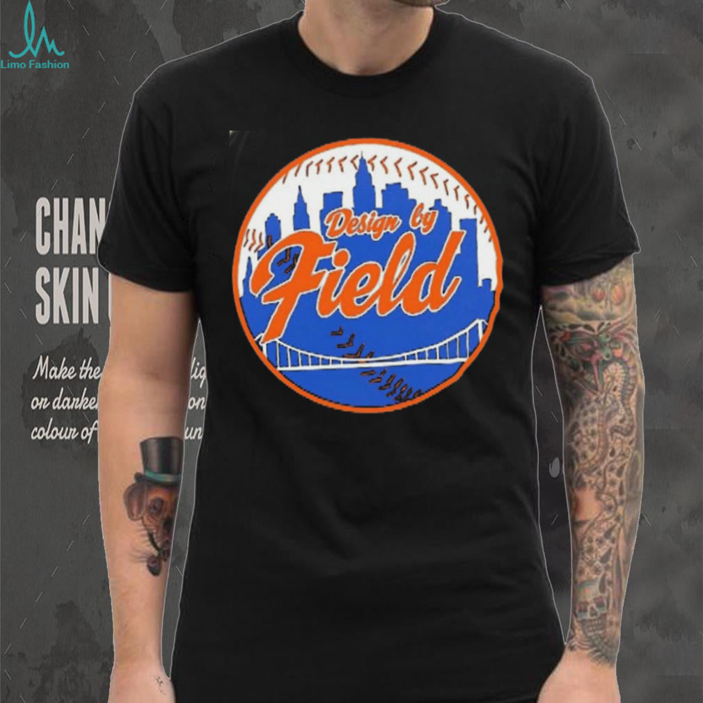 New York Mets design by field baseball logo shirt