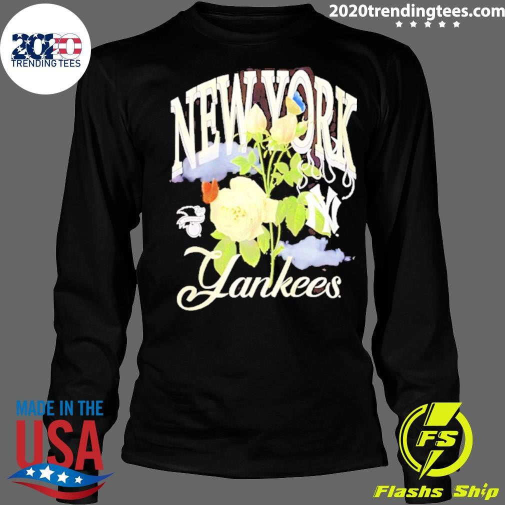 New York Yankees Baseball Floral Vintage Shirt
