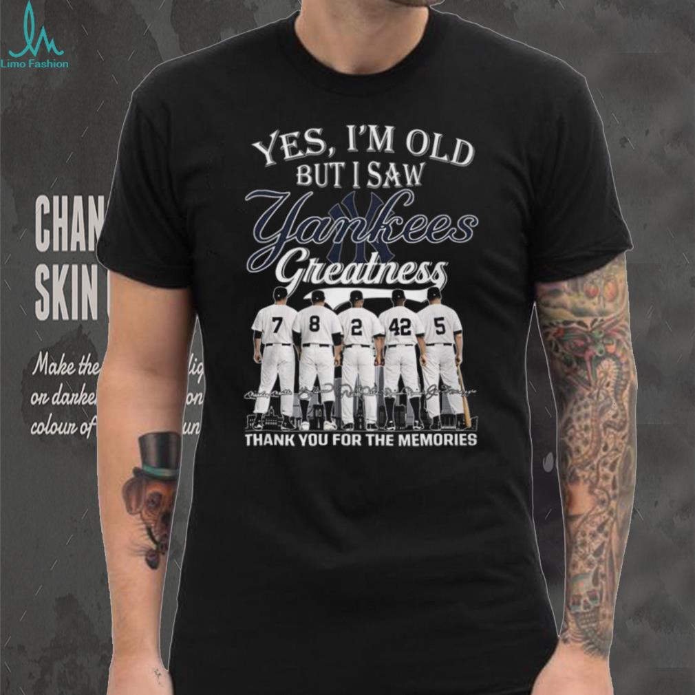 New York Yankees Greatness Legend Jersey Numbers Shirt