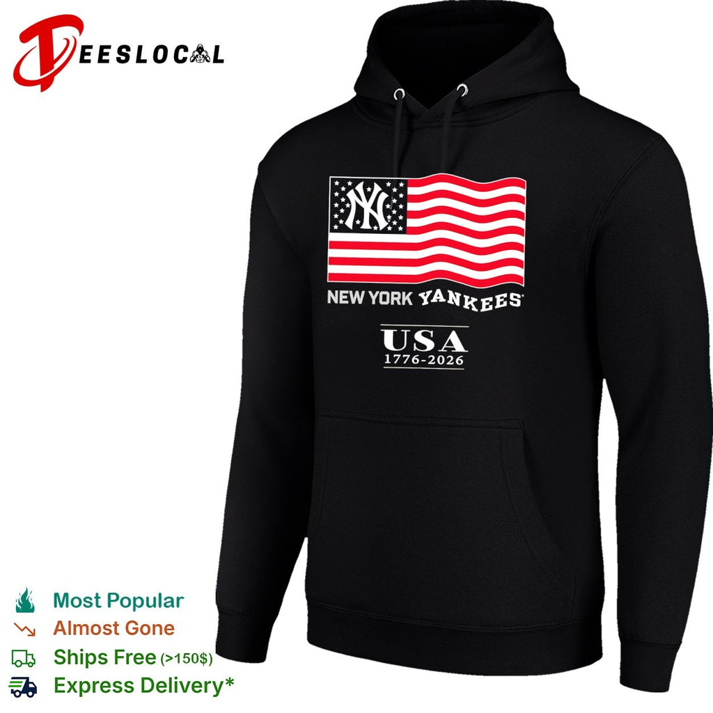New York Yankees USA 1776 2026 American Flag Patriotic Celebration shirt