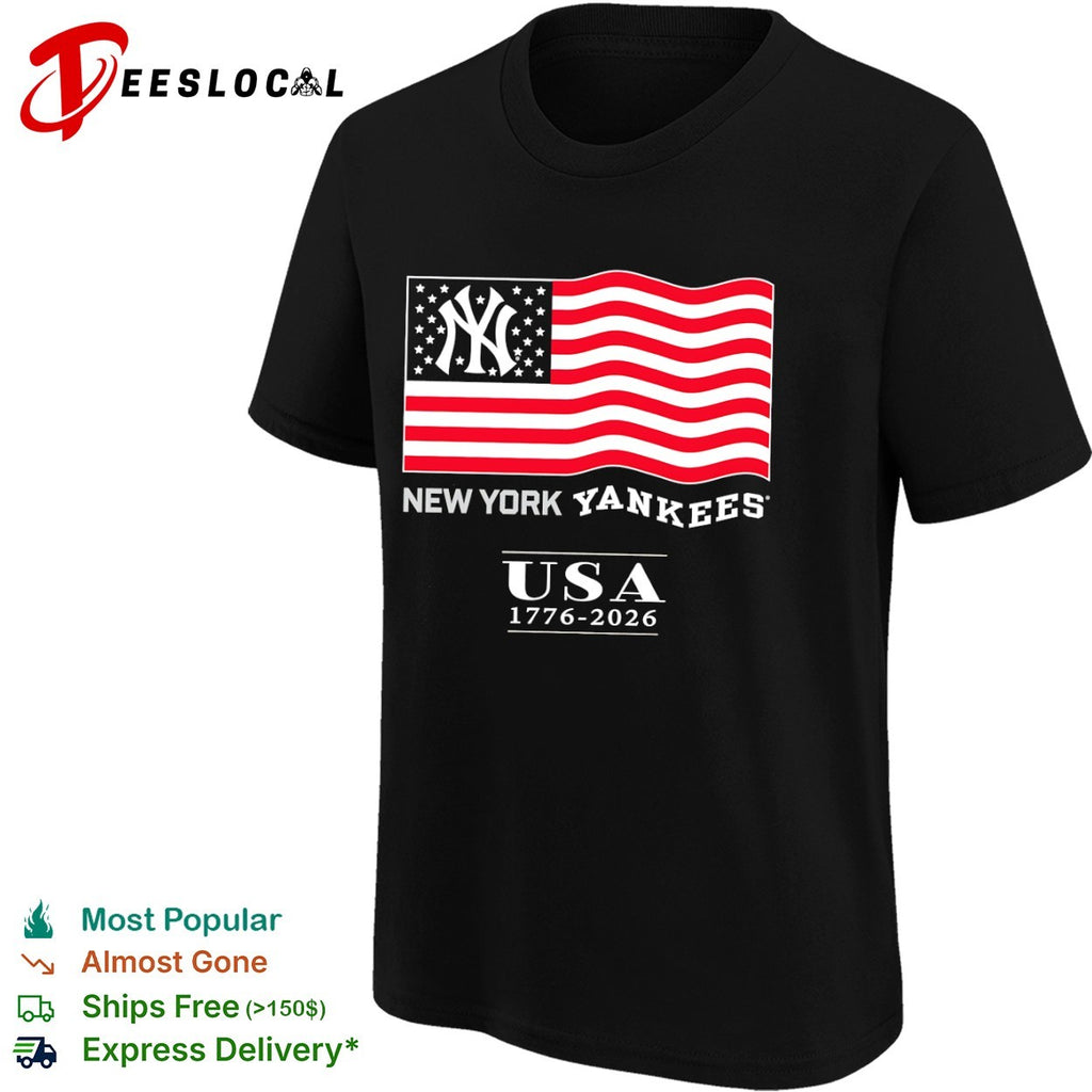 New York Yankees USA 1776 2026 American Flag Patriotic Celebration shirt