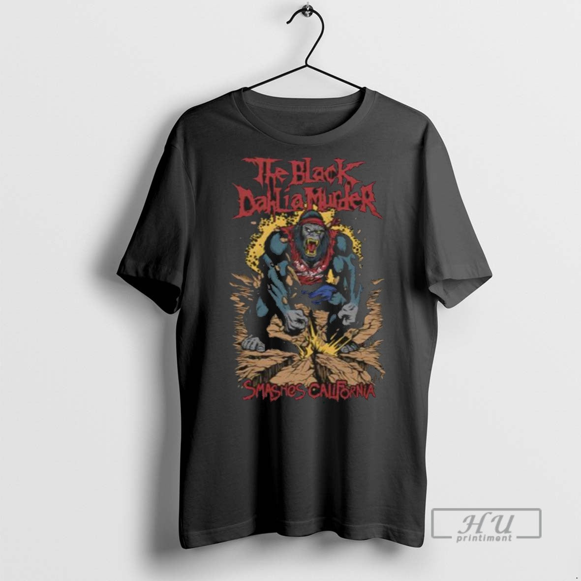 New The Black Dahlia Murder Smashes California 2025 Men Tee Shirts Sweatshirt Hoodies