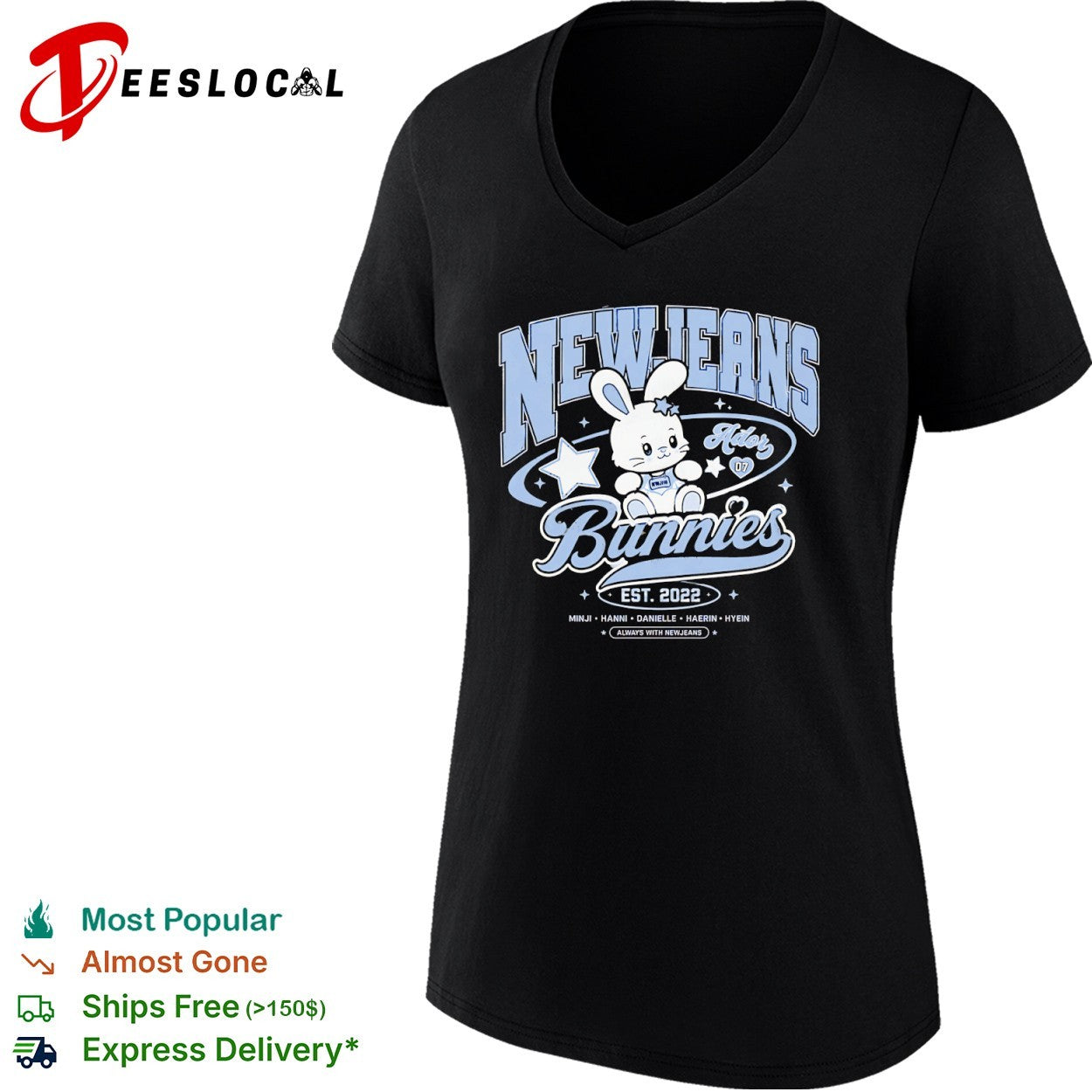 NewJeans Bunnies Ador Est 2022 Minji Hanni Danielle Haerin Hyein Always With NewJeans shirt