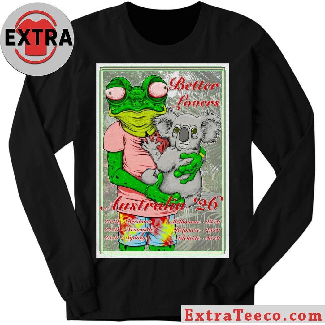 Nice 2026 Better Lovers Australia Tour Poster T-Shirt
