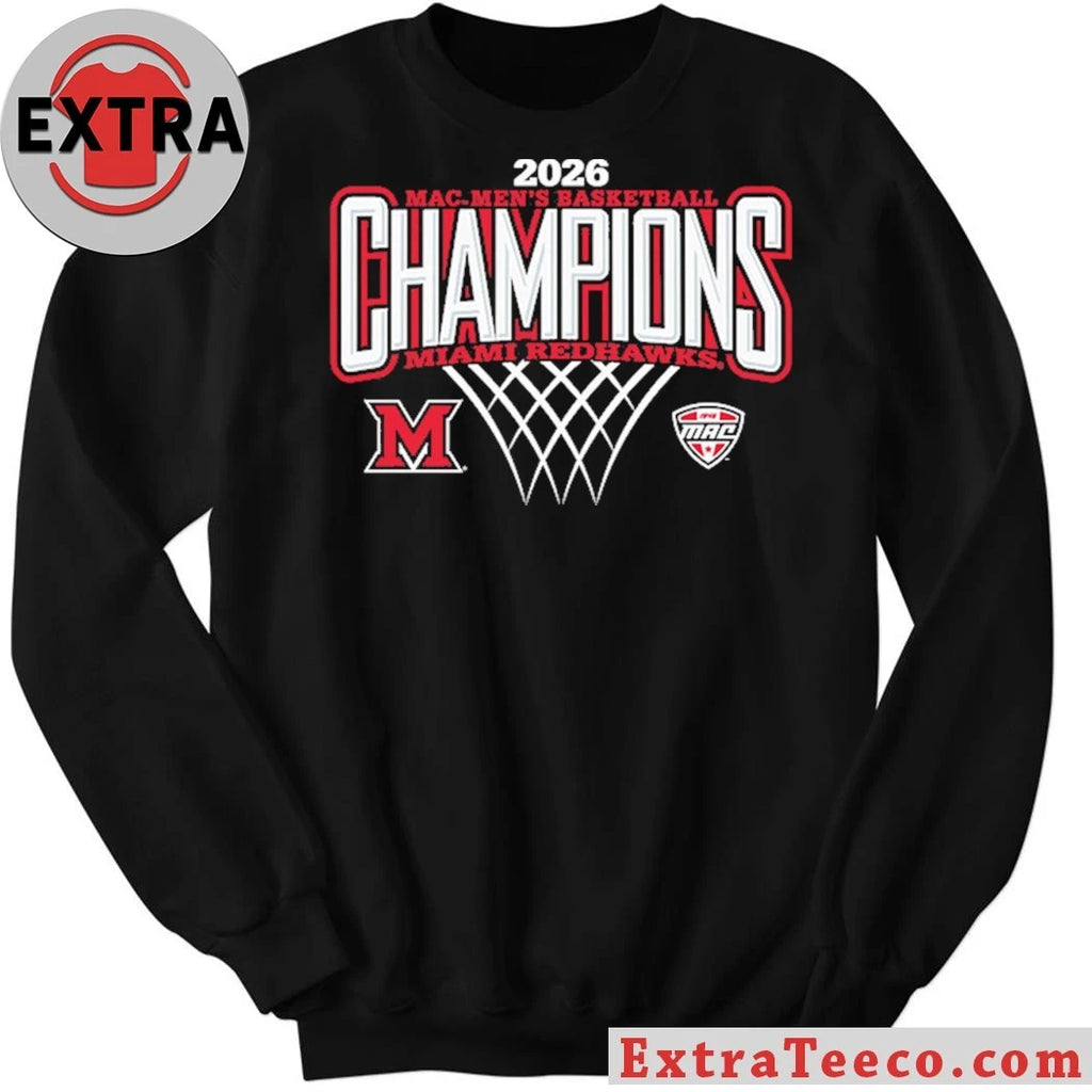 Nice 2026 Mac Men’s Basketball Champions Miami Redhawks Logo Shirt