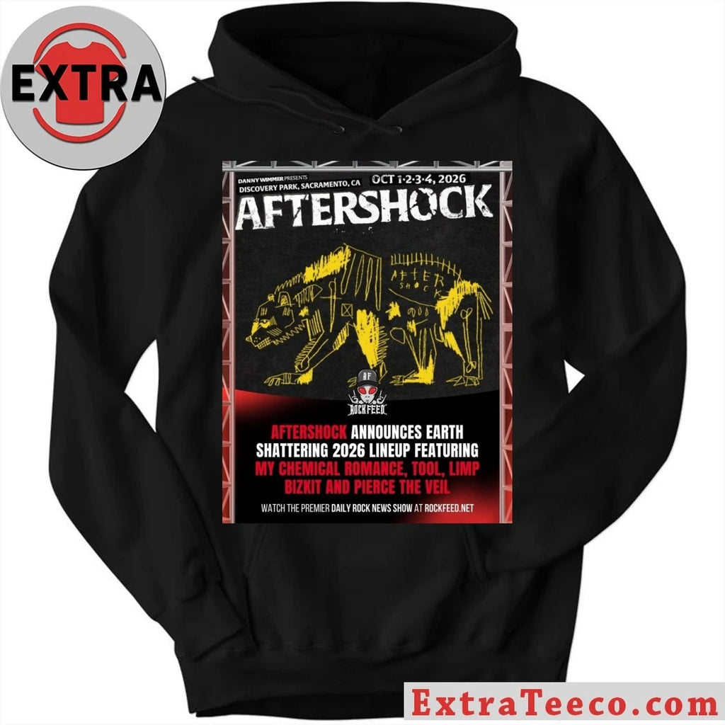 Nice Aftershock 2026 Festival Full Lineup At Discovery Park In Sacramento California On October 1 2 3 4 2026 Shirt