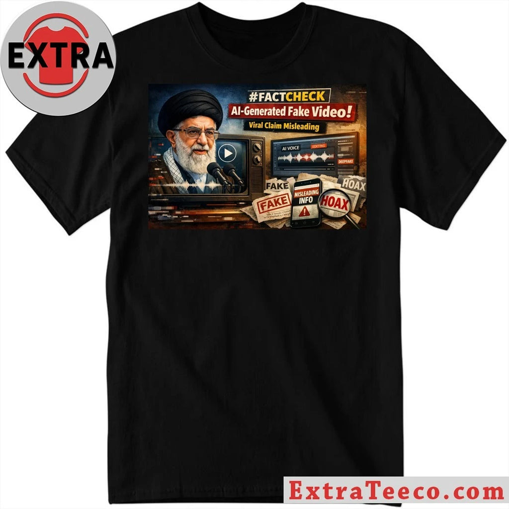 Nice Ali Khamenei Fact Check Ai Generated Fake Video Viral Claim Misleading Shirt