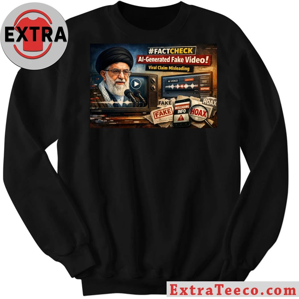 Nice Ali Khamenei Fact Check Ai Generated Fake Video Viral Claim Misleading Shirt