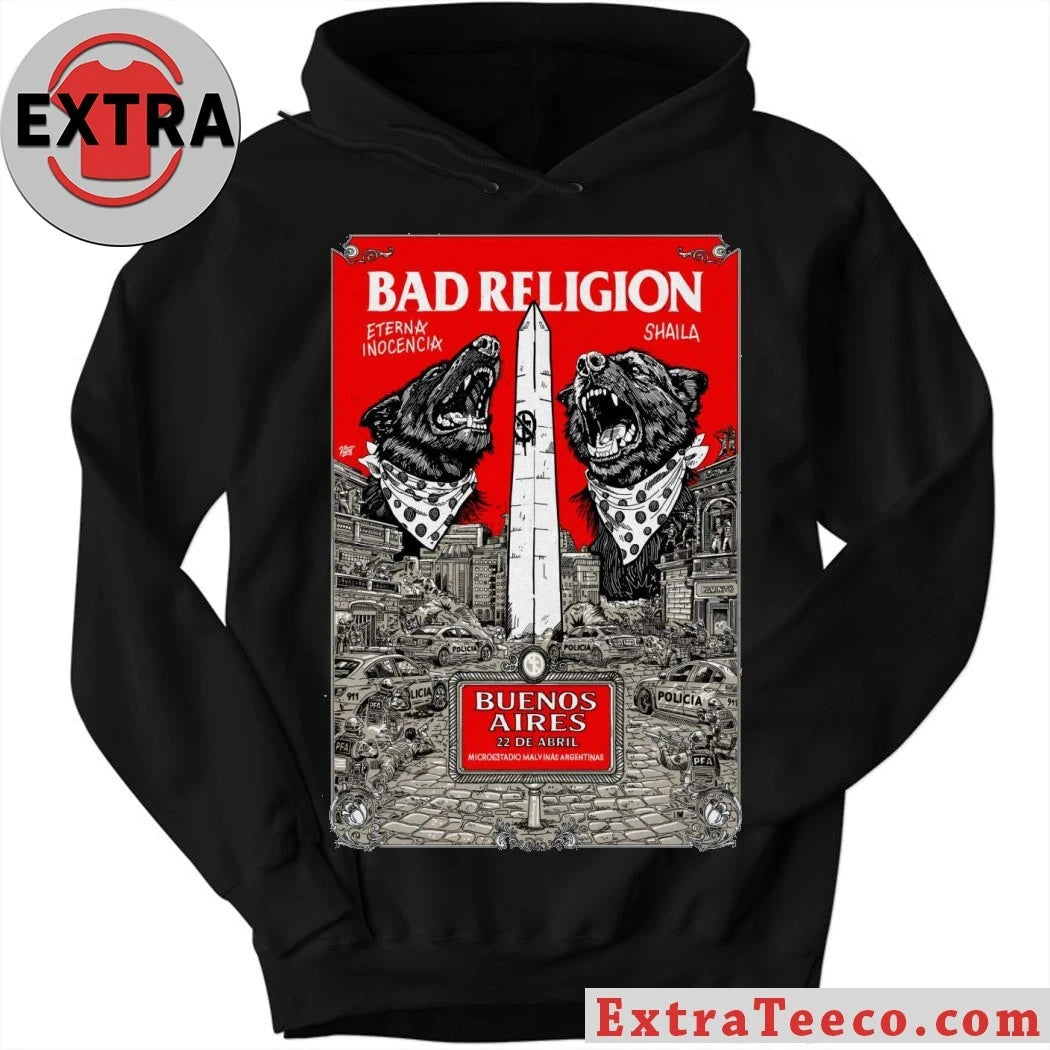 Nice Bad Religion 4-22-2026 Buenos Aires Argentina Poster T-Shirt