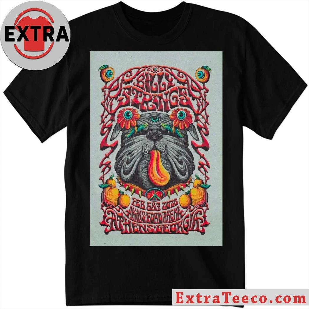 Nice Billy Strings Athens, GA On Feb 6-7, 2026 Event Poster Shirt