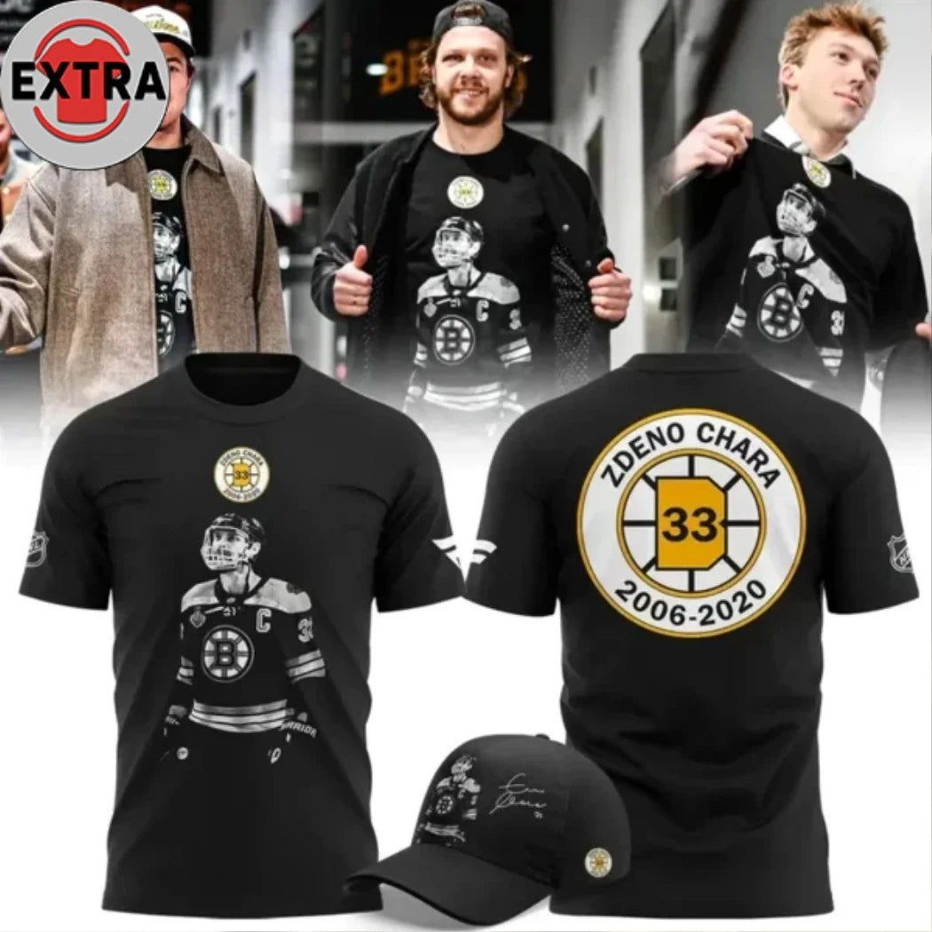 Nice Boston Bruins x Zdeno Chara Logo 2026 T-Shirt
